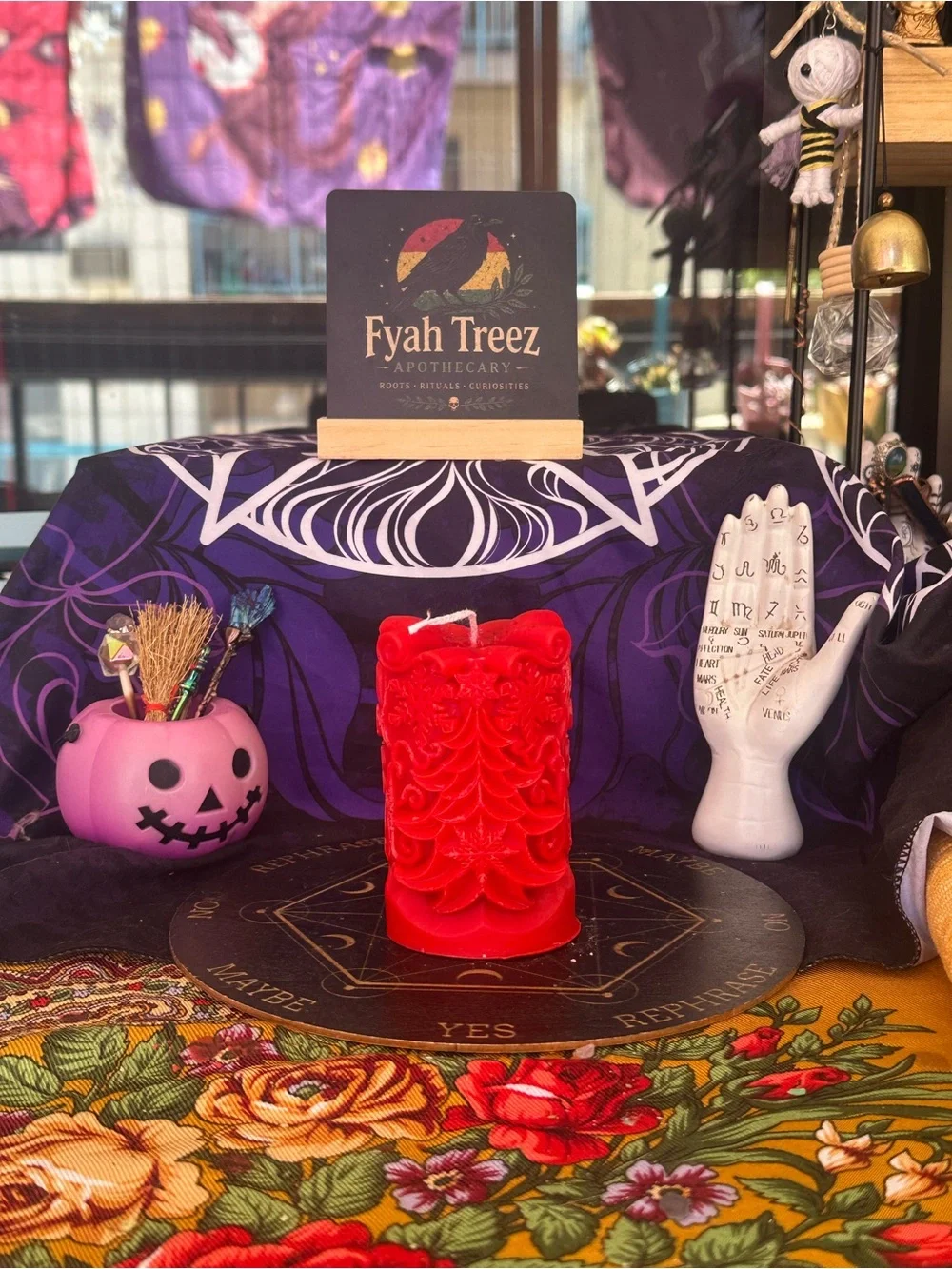 Red Christmas Tree Candle
